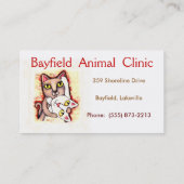 獣医/猫好きの名刺 名刺 (裏面)