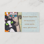 獣医/猫好きの名刺 名刺 (裏面)