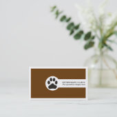 獣医/獣医クリニックのミニマリスト名刺 名刺 (スタンド正面)