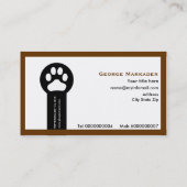 獣医/獣医クリニックのミニマリスト名刺 名刺 (裏面)