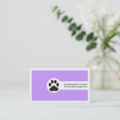 獣医/獣医クリニックのミニマリスト名刺 名刺 (スタンド正面)