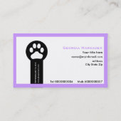 獣医/獣医クリニックのミニマリスト名刺 名刺 (裏面)