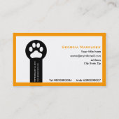 獣医/獣医クリニックのミニマリスト名刺 名刺 (裏面)