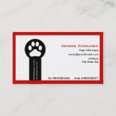 獣医/獣医クリニックのミニマリスト名刺 名刺 (裏面)