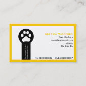 獣医/獣医クリニックのミニマリスト名刺 名刺 (裏面)