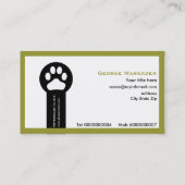 獣医/獣医クリニックのミニマリスト名刺 名刺 (裏面)