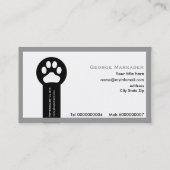 獣医/獣医クリニックのミニマリスト名刺 名刺 (裏面)