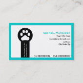 獣医/獣医クリニックのミニマリスト名刺 名刺 (裏面)