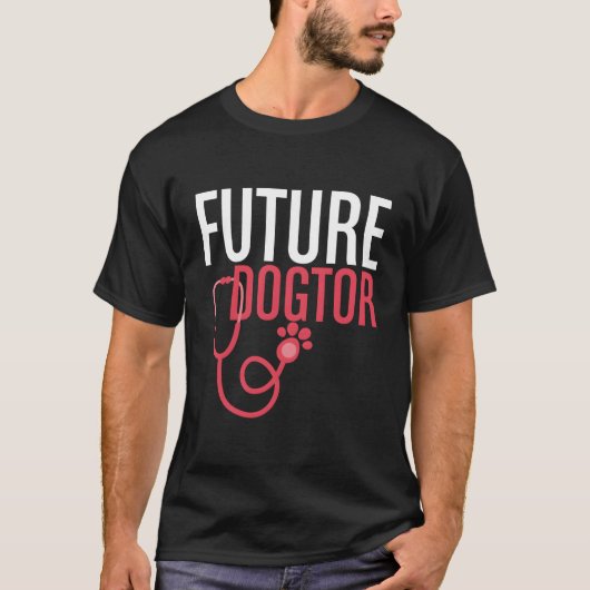 獣医Future Dogtor Vet Student School Gift Tシャツ (正面)