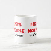 獣医Iペットを修正しない人コーヒーマグ コーヒーマグカップ (中央)