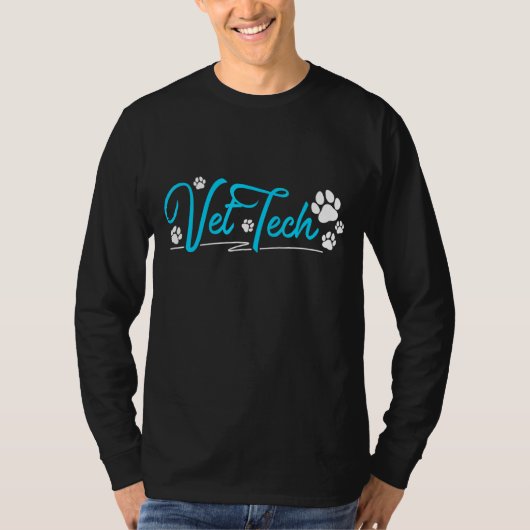 獣医Pawprint獣医 Tシャツ (正面)