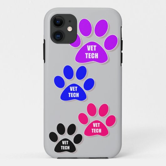 獣医TECHの足の電話箱 Case-Mate iPhoneケース (裏面)