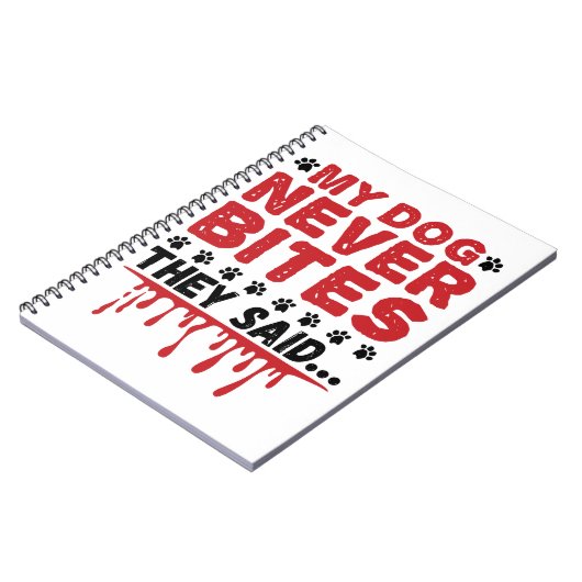 獣医Vet Tech私の犬は決して彼らがサイードを食べない ノートブック (左側)