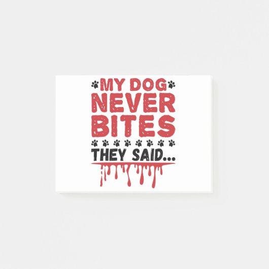 獣医Vet Tech私の犬は決して彼らがサイードを食べない ポストイット (正面)