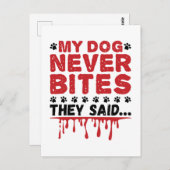 獣医Vet Tech私の犬は決して彼らがサイードを食べない ポストカード (正面/裏面)