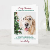獣最高の医パーソナライズされたがペット写真 シーズンカード (正面)