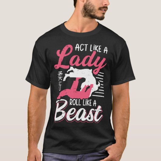 獣柔術のよう転がな女性のように振る舞う Tシャツ (正面)