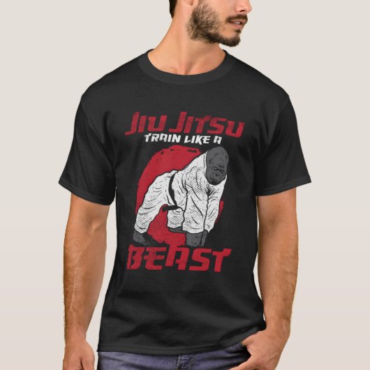 獣柔術ビジ・ゴリラのような列車 Tシャツ (正面)