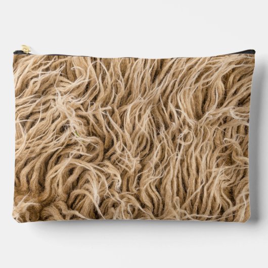 獣毛 アクセサリーポーチ (正面)