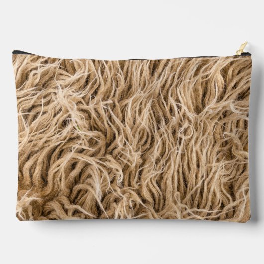 獣毛 アクセサリーポーチ (裏面)