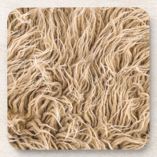 獣毛 コースター (正面)