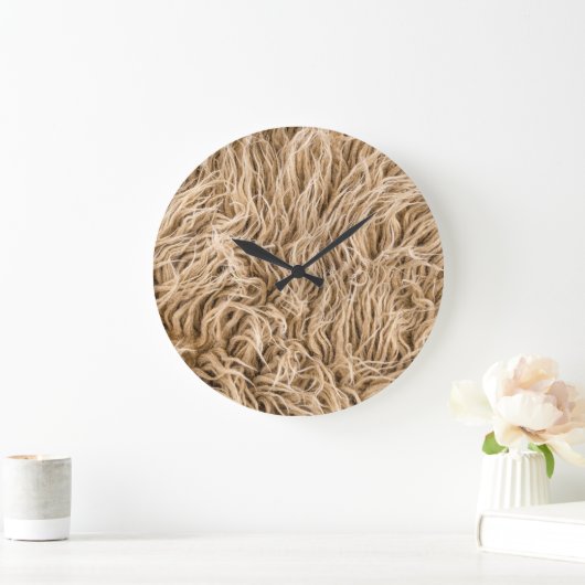 獣毛 ラージ壁時計 (ホーム)