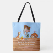 獣素晴らし医の贈り物、獣医のクリスマスプレゼント トートバッグ (正面)