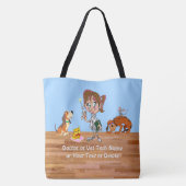 獣素晴らし医の贈り物、獣医のクリスマスプレゼント トートバッグ (裏面)