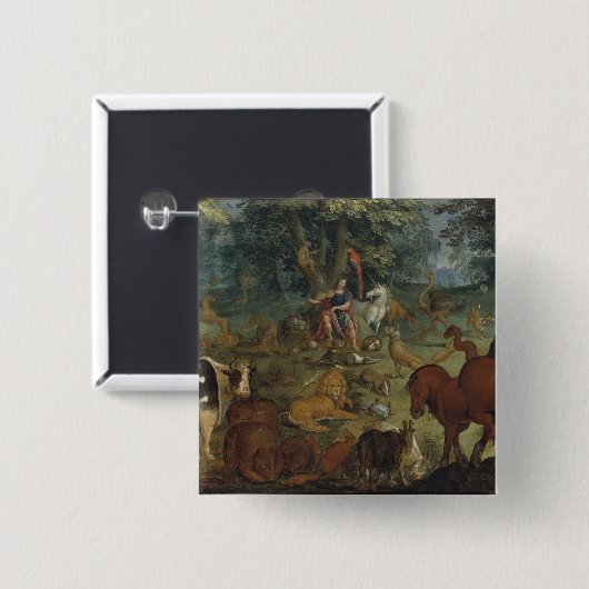 獣(パネルの油)を魅了しているオルペウス 缶バッジ (正面&裏面)