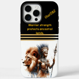 獰猛な戦士は獅子の横に強く立つ iPhone 16 PRO MAXケース