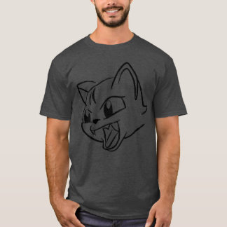 獰猛な猫の少年 Tシャツ