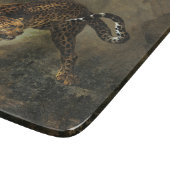 獰猛な野生ヒョウ(ジャン=バプティスト・ウドライ) カッティングボード (角)