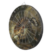 獰猛な野生ヒョウ（ジャン=バプティスト・ウドライ） ダーツボード (正面右)