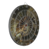 獰猛な野生ヒョウ（ジャン=バプティスト・ウドライ） ダーツボード (正面左)