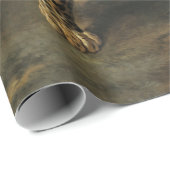 獰猛な野生ヒョウ(ジャン=バプティスト・ウドライ) ラッピングペーパー (ロールコーナー)