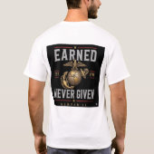 獲得した者だけが手にするTシャツ Tシャツ (裏面)