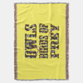 獲物の鳥を捕らえる スローブランケット (正面縦)