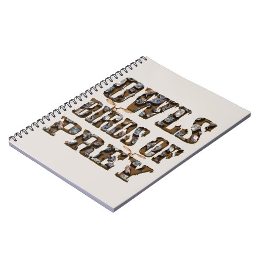 獲物の鳥を捕らえる ノートブック (左側)