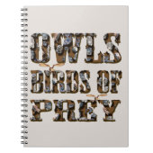 獲物の鳥を捕らえる ノートブック (正面)