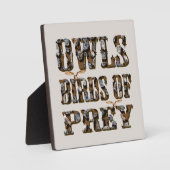 獲物の鳥を捕らえる フォトプラーク (正面)