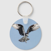 獲物を探しているオスプレイの美しい鳥 キーホルダー (正面)