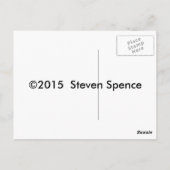 獲物を求めてホバリングするコモン・ケストレル ポストカード (裏面)