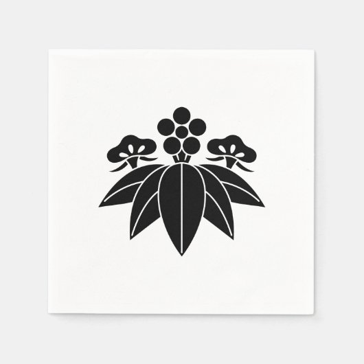 玄天スタイル松うめ スタンダードカクテルナプキン (正面)