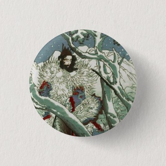 玄徳が雪の中で孝明を訪れる(1:3) 缶バッジ (正面)