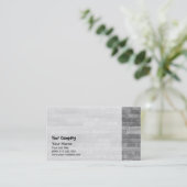 玄武岩のレンガ壁 名刺 (スタンド正面)