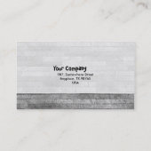 玄武岩のレンガ壁 名刺 (裏面)