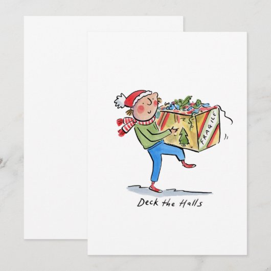 玄関に花を飾れ 招待状 (正面/裏面)