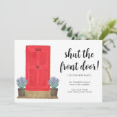 玄関のドアを閉めて動く 案内状 (スタンド正面)