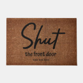 玄関のドアを閉める ドアマット (正面)