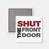 玄関のドアを閉める マグネット (正面/裏面)